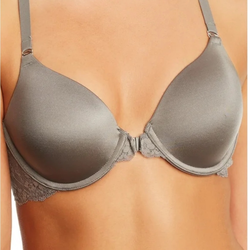 NEW Maidenform Gray Lace Bra. 36B